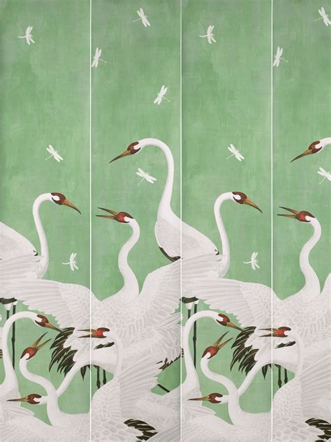 gucci heron printed wallpaper|Gucci green heron wallpaper.